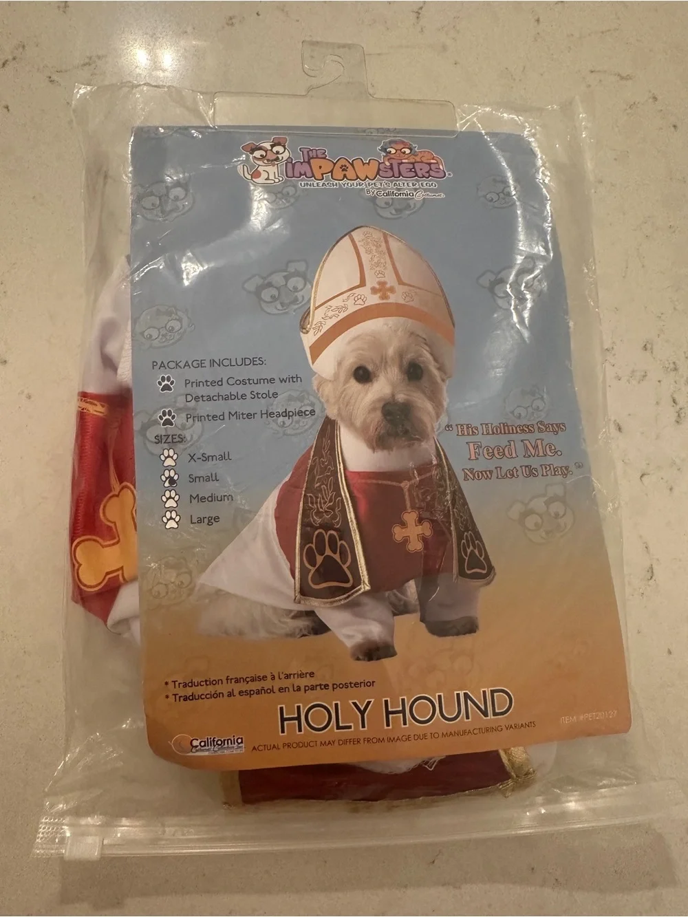 Holy Hound Dog Costume - Red and White